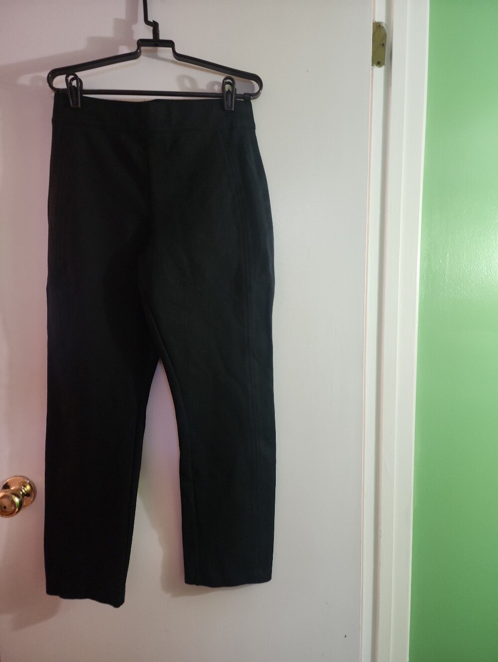 SPANX Women's Black Slim Straight Ankle Ponte Pants